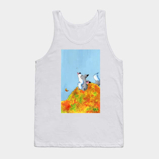 Snow and Leaves Tank Top by KristenOKeefeArt